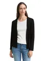 TOM TAILOR Damen Basic Sommer Cardigan , Black, XL