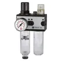 Riegler Wartungseinheit MULTIFIX Gewinde G 1/4 " halbautomatisch BG I 2-tlg. 1100 l/min Breite 92,8 mm (100566)