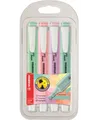 STABILO swing cool Pastellfarbener Textmarker - 4 Stück, Grün/Rouge/Lila/Türkis