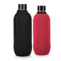 2x Schutzhülle für SodaStream Crystal Glasflasche Neopren Hülle Flaschen Kühler