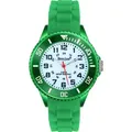 Brecjon Lernuhr Armbanduhr Jungen Mädchen wasserdicht Silikonuhr grün 2302