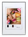 IDEAL TREND Kunststoff Bilderrahmen Glas Modern Wanddeko Collage Poster Bilder Foto Rahmen: Farbe: Silber | Format: 40x60