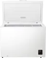 Gorenje Gefriertruhe FH30EAW | 297 Liter | FastFreeze | LED-Beleuchtung | Schloss | Rollen | Energieklasse E | Weiß, E (Spektrum A bis G)