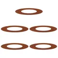 vidaXL geeignet für Flache Baumringe 5 pcs Braun Ø40 / 70 cm, Garten & Terrasse, moderner Baum-Schutz, wetterfestes Outdoor-Dekor, Landschaftsgestaltung, Zubehör für den Garten