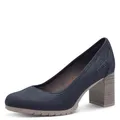 s.Oliver Damen Pumps mit Blockabsatz Elegant, Blau (Navy), 41 EU