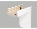 Komplettzarge Pertura CPL weiß (ähnlich RAL 9010) profiliert 198,5x73,5x12,0 cm