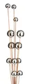 Dekostecker Gartenstecker BOULES - 209 cm Rostoptik mit 12 Edelstahlkugeln