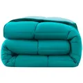 wometo Microfaserbettdecke Ganzjahr Steppbett Bi-Color 135x200 cm, Füllung: Kunstfaser, OEKO-TEX®, gesteppte Bettdecke für Herbst & Winter blau 135 cm x 200 cm