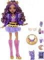 Monster High Clawdeen Wolf-Modepuppe in Pelzrock mit Tier Crescent und 7 Zubehörteilen, Modepuppe, Weiblich, 4 Jahr(e), Mädchen, 285,7 mm, Mehrfarbig