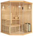 Deluxe Ofen Sauna WHASKY-XL Ofensauna Massivholzsauna Saunaanlage