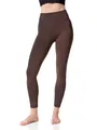 Yenita Thermoleggings Gefütterte Damen Legging mit Innenfleece im 2er Pack, Winter Seamless Thermo Legging in Braun, GR: L/XL