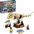 LEGO 76940 Jurassic World T. Rex-Skelett in der Fossilienausstellung, Spielzeugset für Kinder ab 7 Jahren, Dinosaurier Skelettmodell, Geschenkidee - Silber