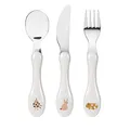LÄSSIG Kinderbesteck Set 3-teilig Löffel Gabel Messer Edelstahl Kunststoffgriff/Cutlery Spicy Orange