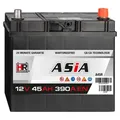 Autobatterie 12V 45Ah 390A/EN A45R PKW ASIA Japan Pluspol Rechts Starterbatterie
