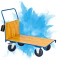 Transportwagen Pro | HxBxL 97x61x116cm | Traglast 600kg | Lichtblau