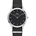 Daniel Wellington Iconic Black NATO Black Dial - Silber