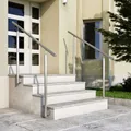 DOLLE Eingangsgeländer PS 513 Edelstahl 150 cm 2 Pfosten