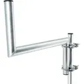 PremiumX Z-Ausleger 50cm Ø 42mm Stahl mit Schellen SAT Mast Ausleger