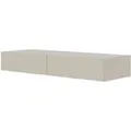 Selsey Veldio Wand-Schminktisch 110 cm mit Lamellenfront und Zwei Schubladen Greige