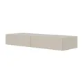 Selsey Schminktisch Makeup Tisch Frisiertisch Hängend Kosmetiktisch 110 cm Mit 2 Schubladen Veldio Graubeige