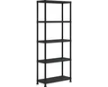 Kunststoffregal Keter schwarz 176x75x32 cm 5 Böden Tragkraft 125 kg
