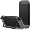 Spigen - Protective Case Nano Pop - for Nintendo Switch 2, Slim, with Kickstand - Black Sesame (Switch) (27375-0)