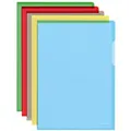 Bene Klarsichthülle DIN A4 Farbig sortiert PVC (Polyvinylchlorid) 150 Mikron 100 Stück