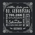 Alles Gute zum 80. Geburtstag: Gästebuch zum 80.Geburtstag für Mann oder Frau - 80 Jahre Geschenkidee & Vintage Deko Schwarz - Buch für Glückwünsche und Fotos der Gäste