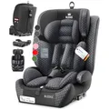 KIDIZ Autokindersitz Triangle Premium Kindersitz mit Isofix Kinderautositz Autositz Sitzschale 9 kg - 36 kg 1-12 Jahre Gruppe 1/2/3 universal zugelassen nach ECE R129/03