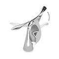 Umbra Tipsy Flaschenöffner, Design Kapselheber zum Öffnen von Kronkorken-Flaschen, Skulpturales Bar Accessoire, Chrom