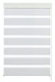 Gardinia 12943 Doppelrollo, mit weißer Aluminumkassette, 120 x 160 cm, weiß