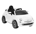 vidaXL Tretfahrzeug Kinder-Elektroauto Fiat 500 Weiß