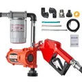 VEVOR Kraftstoffpumpe 12V DC 37 L/min Diesel-Benzin-Pumpe mit automatischer Düse