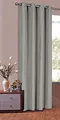 Vorhang Blickdicht Schal, Matte unifarbene Gardine mit Ösen. Material aus Microsatin Micofaser-Gewebe. HxB 175x140 cm, Hellgrau, 20405