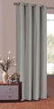 Vorhang Blickdicht Schal mit Ösen aus Microsatin, matt, HxB 175x140, Hellgrau