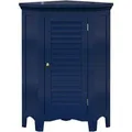 Teamson Home Eckschrank Freistehend Navy Glancy Lamellentür