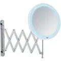 Wenko LED Teleskop-Wandspiegel Barona 20 cm x 55 cm x 34 cm Silver-Chrome