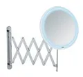 LED Teleskop-Wandspiegel Barona Kosmetikspiegel, Leuchtspiegel