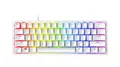 Razer Huntsman Mini Mercury (Red Switch) - Kompakte 60% Gaming Tastatur mit schnellen linear opto-mechanischen Schaltern (PBT-Tastenkappen, abnehmbares USB-C Kabel) QWERTY | US-Layout, Weiß