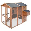 Sweeek - Hühnerstall Aus Holz Für 6 / 8 Hühner - Cotentine