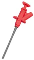 McPower - Klemmprüfspitze | PS 45 | 4mm Buchse, isoliert, rot | Ideal für Messleitungen, Prüfspitzen, Labor, Elektronik