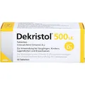 Dekristol 500 I.E. Vitamin D Tabletten für starke Knochen und ein starkes Immunsystem 50 Tabletten