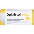 DEKRISTOL 500 I.E. Tabletten 50 St PZN10068915