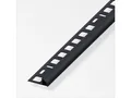 alfer Profil alfer Viertelkreisprofil PVC glatt schwarz