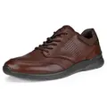 Ecco Irving Schnürschuh, Freizeitschuh, Halbschuh, Schnürschuh mit gepolstertem Schaftrand braun 40 EU