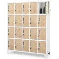 Deluke Schliessfachschrank, Weiß, Metall, Rechteckig, 136x172x45 cm, Garderobe, Garderobenschränke, Garderobenschränke