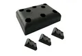 Strandkorb Hanse Strandkorb Strandkorb Kunststoffgleiter 4er Set, (4-er Set, 4-tlg., Einfache Montage), Hochwertiges PE-Material