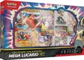 Pokémon: Mega Lucario-ex Mega-Statue-Kollektion (eine holografische Promokarte, eine riesige Promokarte, fünf Boosterpacks und eine Mega Lucario-Statue)