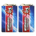 2 Wilhelm Lithium 9V Block Batterie Rauchmelder 6LR61 9 Volt Batterien 10 Jahre