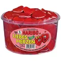 1 Dose Haribo Liebesherzen 1200g Fruchtgummi-Herzen mit Schaumzucker 150er